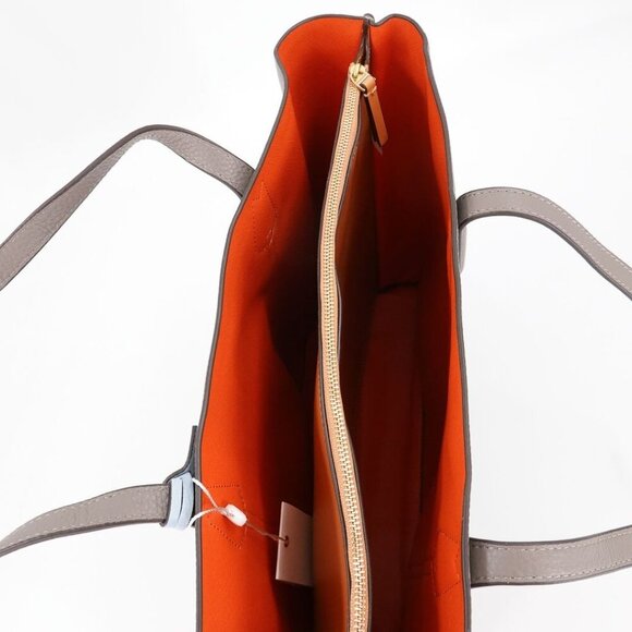 Tory Burch Perry Triple-Compartment Tote Bag Shoulder Bag Grey Heron - Picture 7 of 13